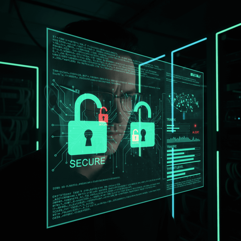 Security monitoring and encrypted data dashboard