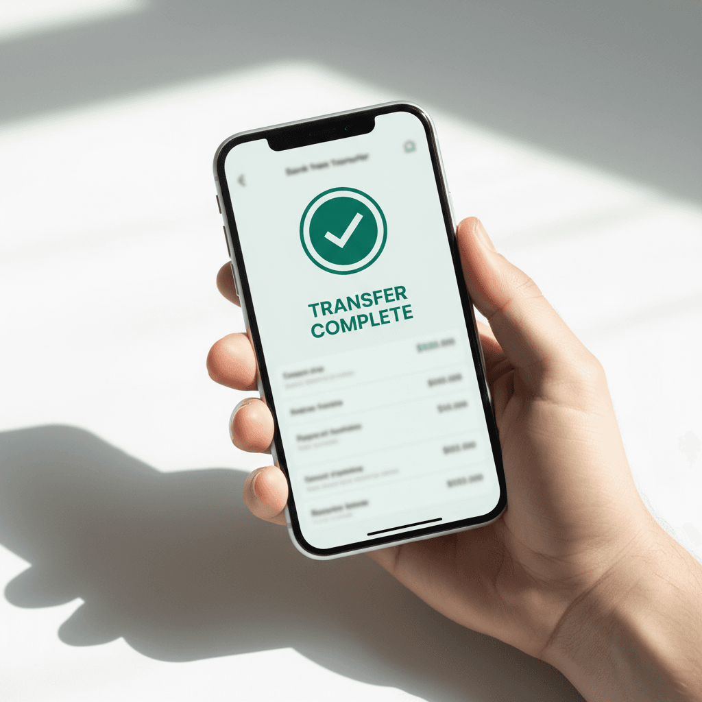 Refund transfer confirmation