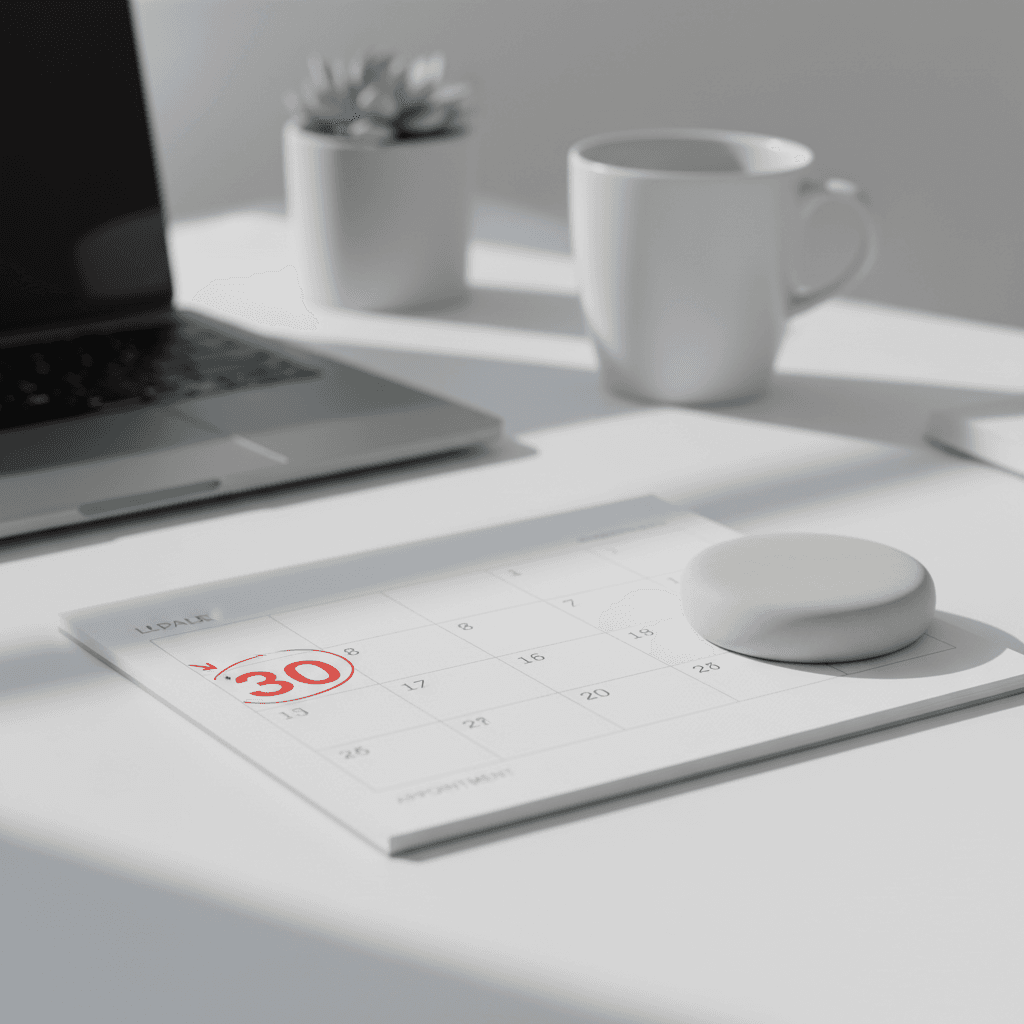 30-day refund window calendar