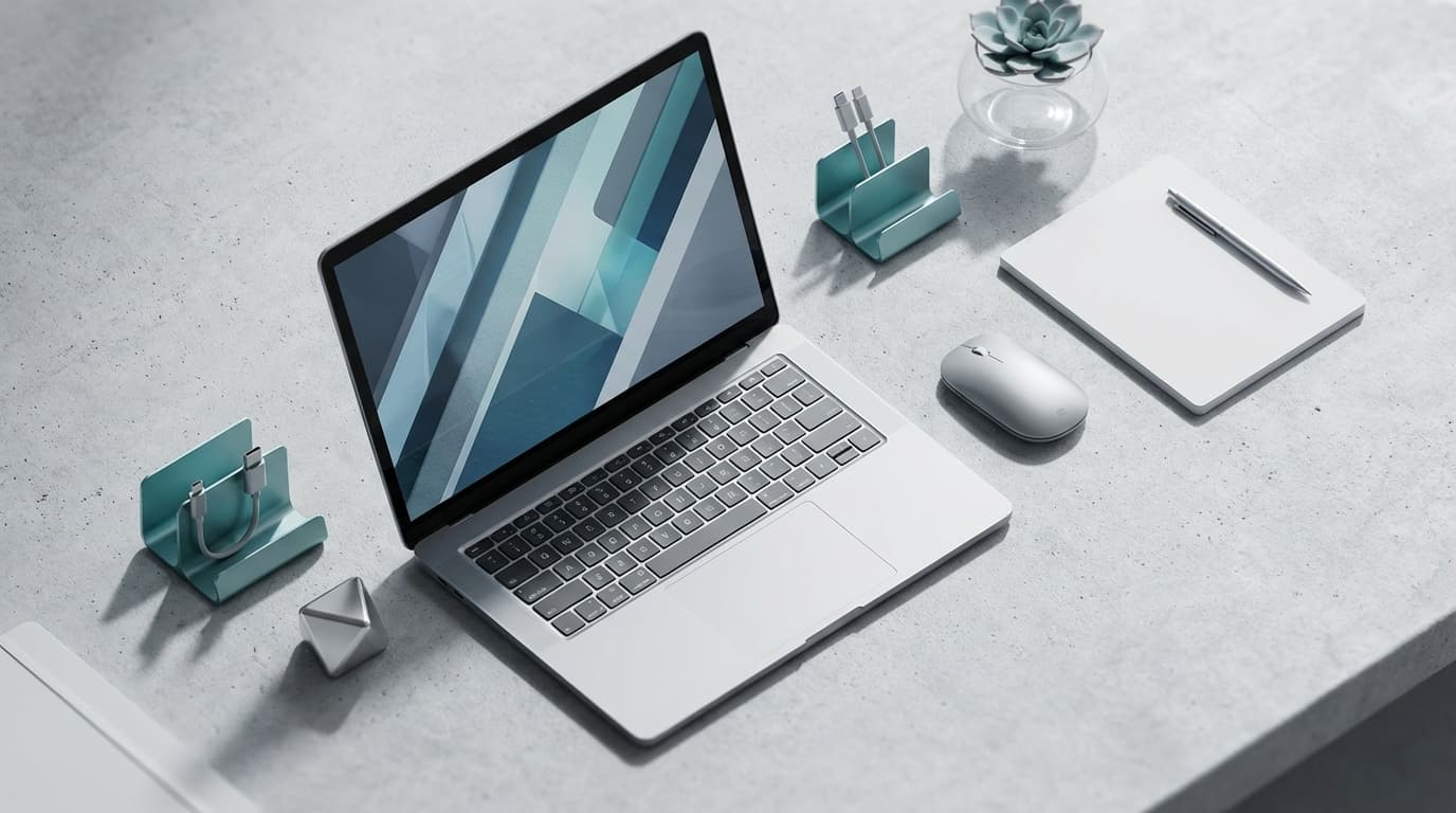 E-commerce checkout page on laptop screen